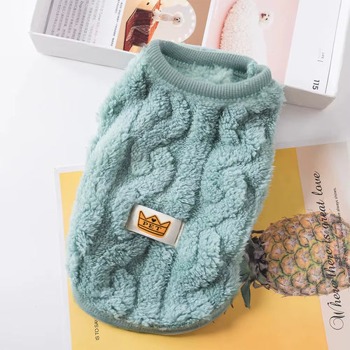 Soft Cozy Cat Clothes Autumn Winter Warm Fleece Sweatshirt for Small Dogs Puppy Kitten Jacket Coat Pet Sphynx Costume Sweater