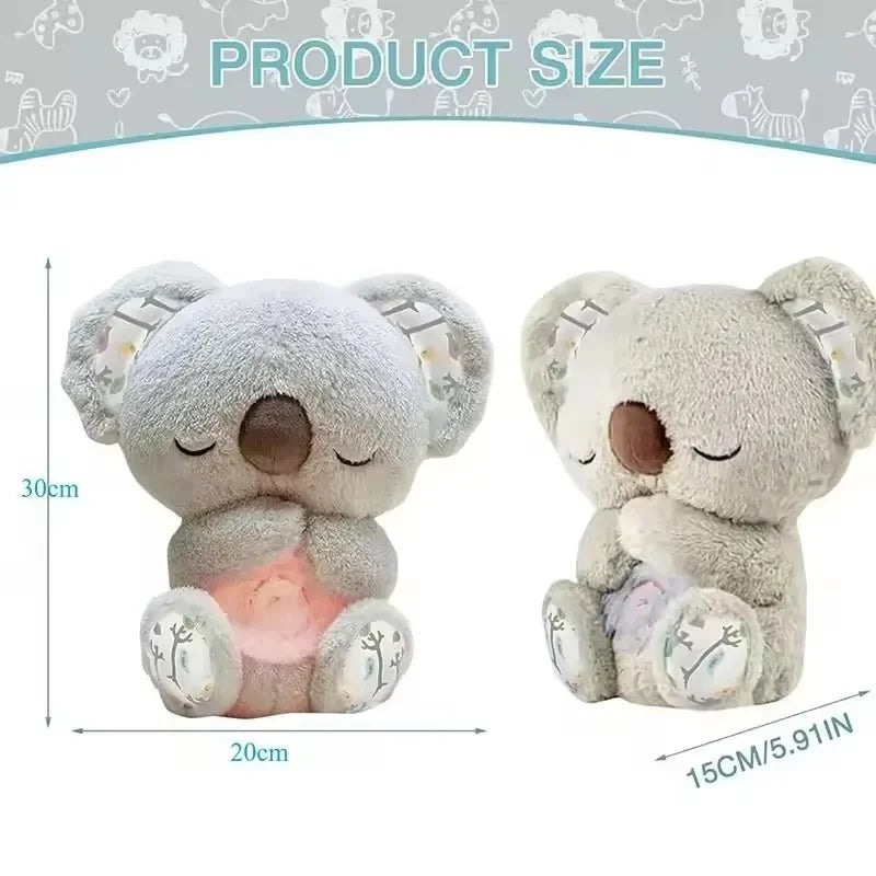 New Sell 1pc Evoraco Breathing Koala Plush - Soothing Stuffed Animal W/ Heartbeat, Anxiety Relief Gift for Birthday & Christmas